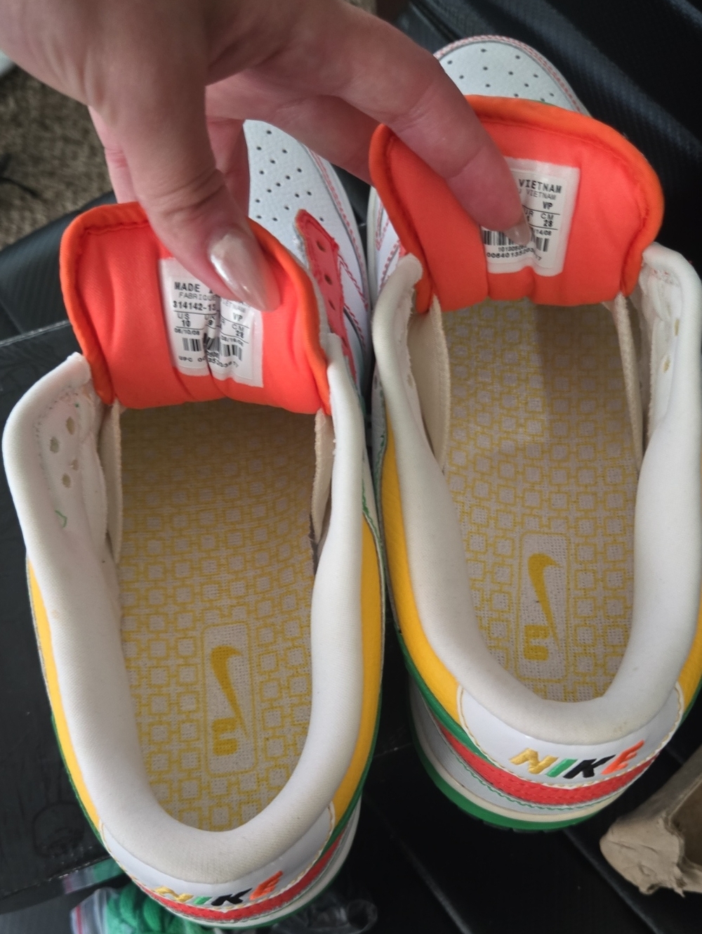 White Rasta Nike Dunk Low 6.0 (2008) - Picture 12 of 12